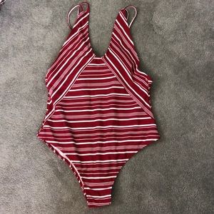 Striped CUPSHE one piece